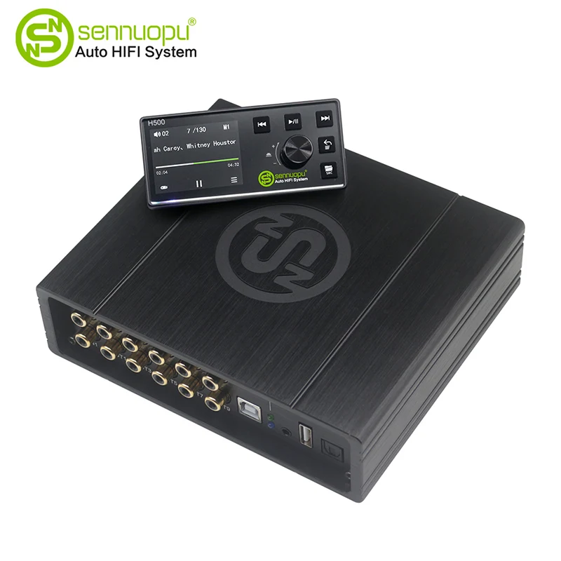 10 CH DSP پروسیسر کے ساتھ کار آڈیو 8 CH یمپلیفائر